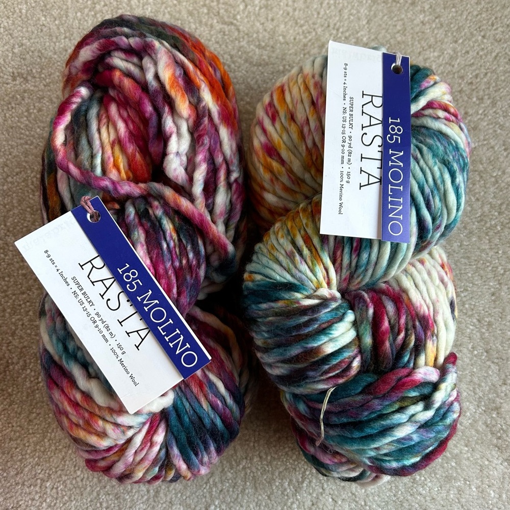 2 skeins Malabrigo Rasta - Molino